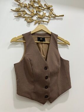 Plaid Chestnut 🌰 Vest